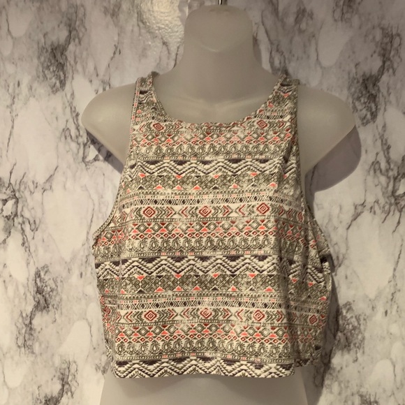 Aeropostale Tops - Aztec Pattern Tank Crop Top Sleeveless Fitted